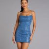 Adriana Sequin Tie-Back Mini Dress
