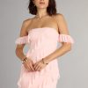 Cecilia Off-The-Shoulder Ruffle Formal Dress