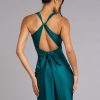 Adrianne Plunge Bow Mermaid Formal Dress