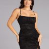 Selena Glitter Slit Mermaid Formal Dress