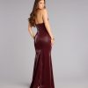 Breanna Faux Leather Corset Formal Dress