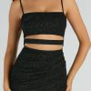 Candice Cutout Strappy Mermaid Glitter Formal Dress