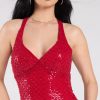 Vanessa Open Back Mermaid Sequin Formal Dress