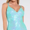 Liana Formal Sequin Scroll Mermaid Dress