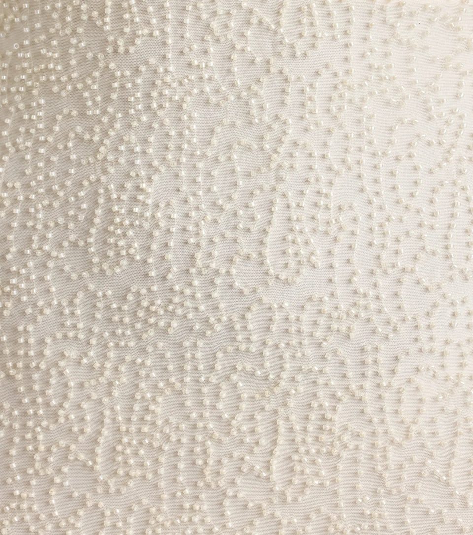 Aiza V-Neck Slit Beaded Formal Dress