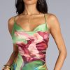 Sunset Muse Floral Satin Maxi Dress