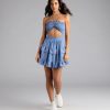 Blissful Cutie Halter Cutout Skater Dress