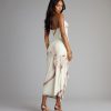 Guest List Glam Abstract Halter Maxi Dress
