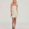 So Your Vibe Strapless A-line Mini Dress