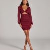 Glam Energy Glitter Mesh Cutout Mini Dress