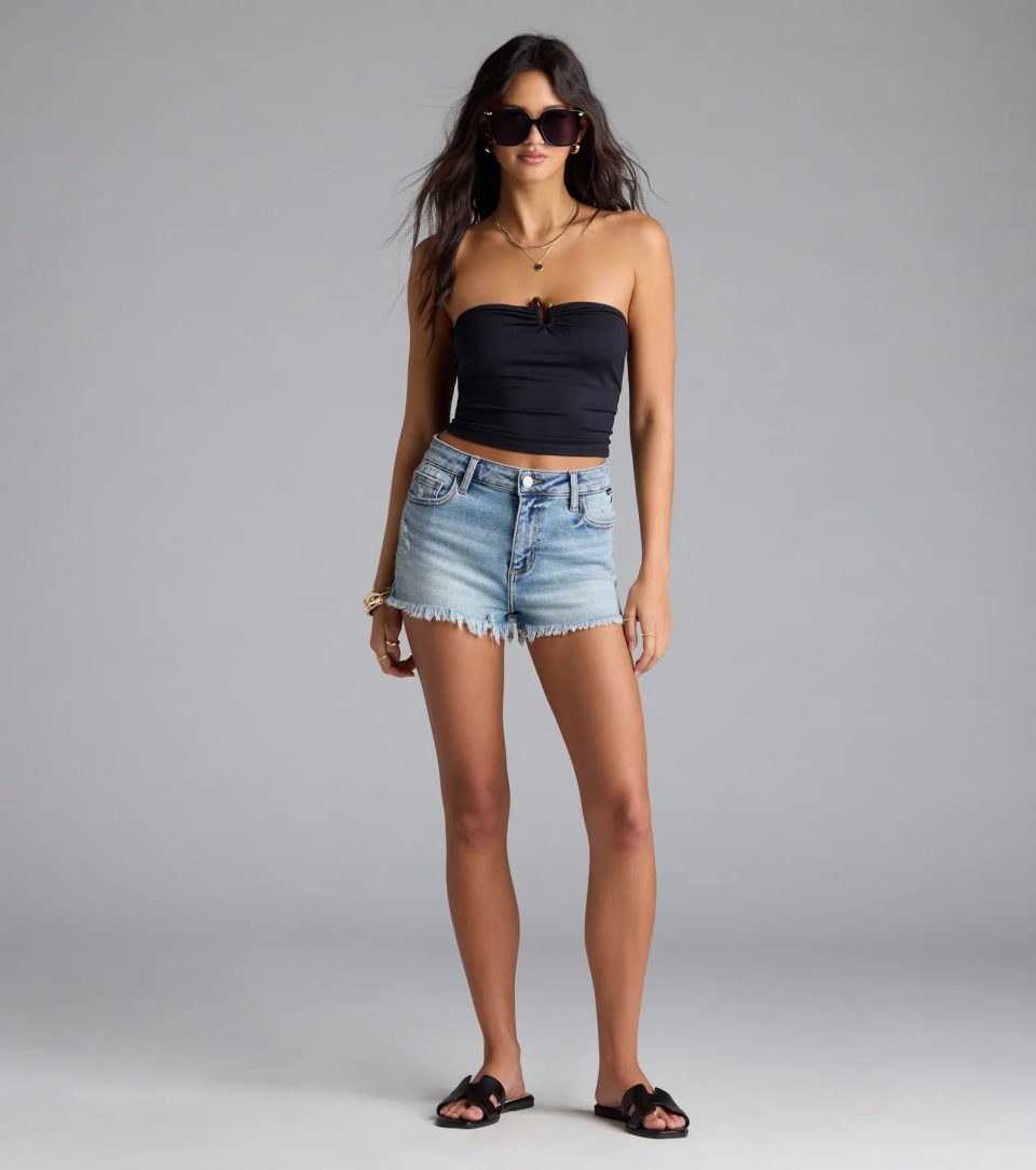 Sunny Day Bestie Crop Tube Top