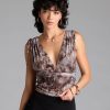 Daring Beauty Animal Print Mesh Top