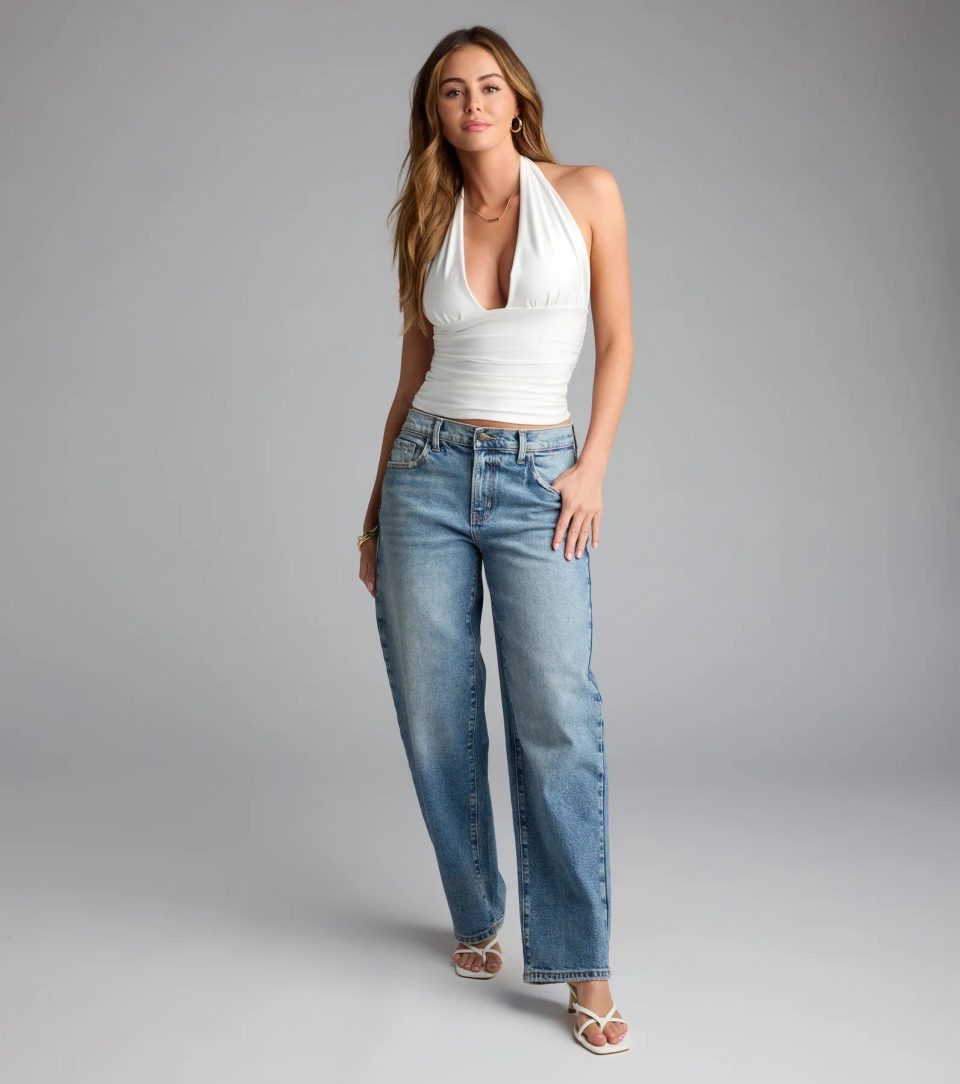 Serving Vibes Halter Crop Top