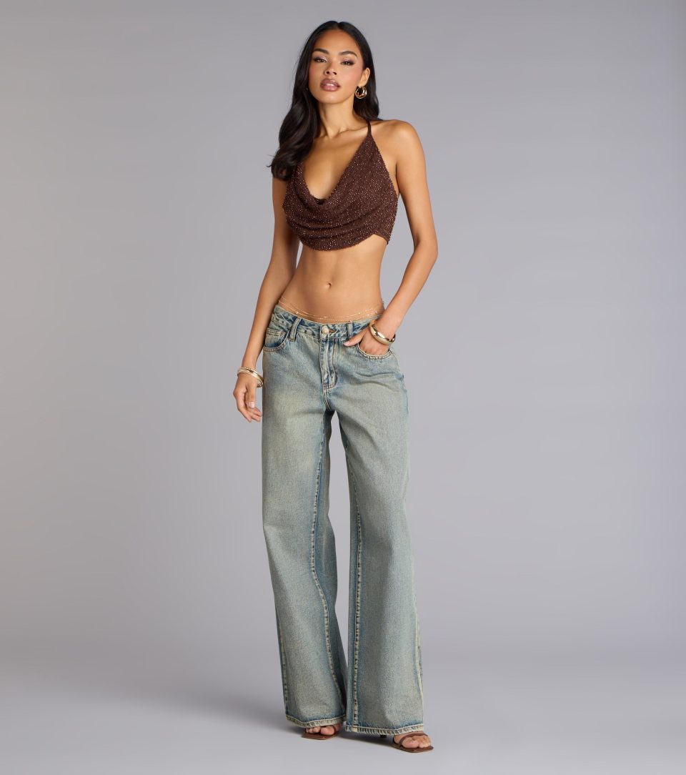 Shimmer Frequency Halter Top