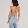 Party Diva Cropped Rhinestone Halter Top