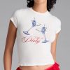 Dirty Martini Crop Graphic Tee