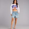 Ultra Game NBA New York Knicks Crop Sweatshirt