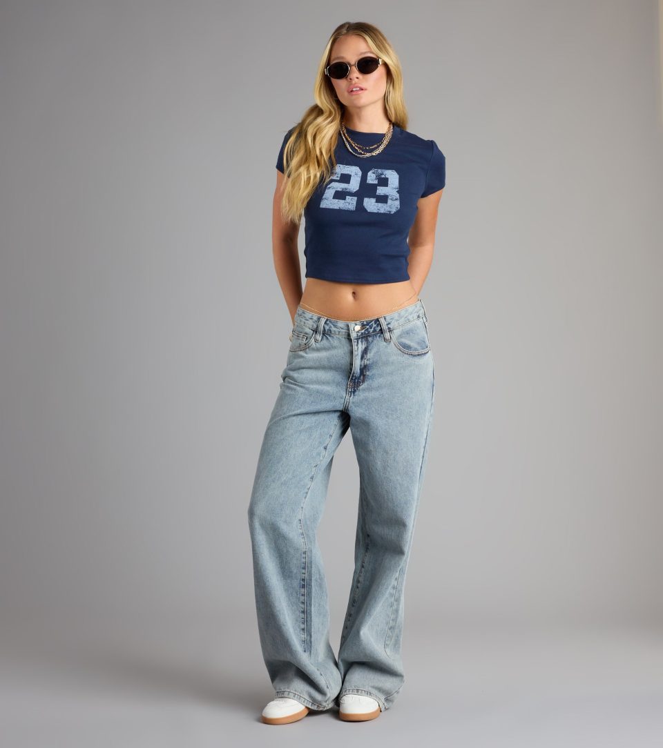 Feeling 23 Crop Graphic Tee