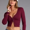 Everyday Long Sleeve Zip-Up Crop Top