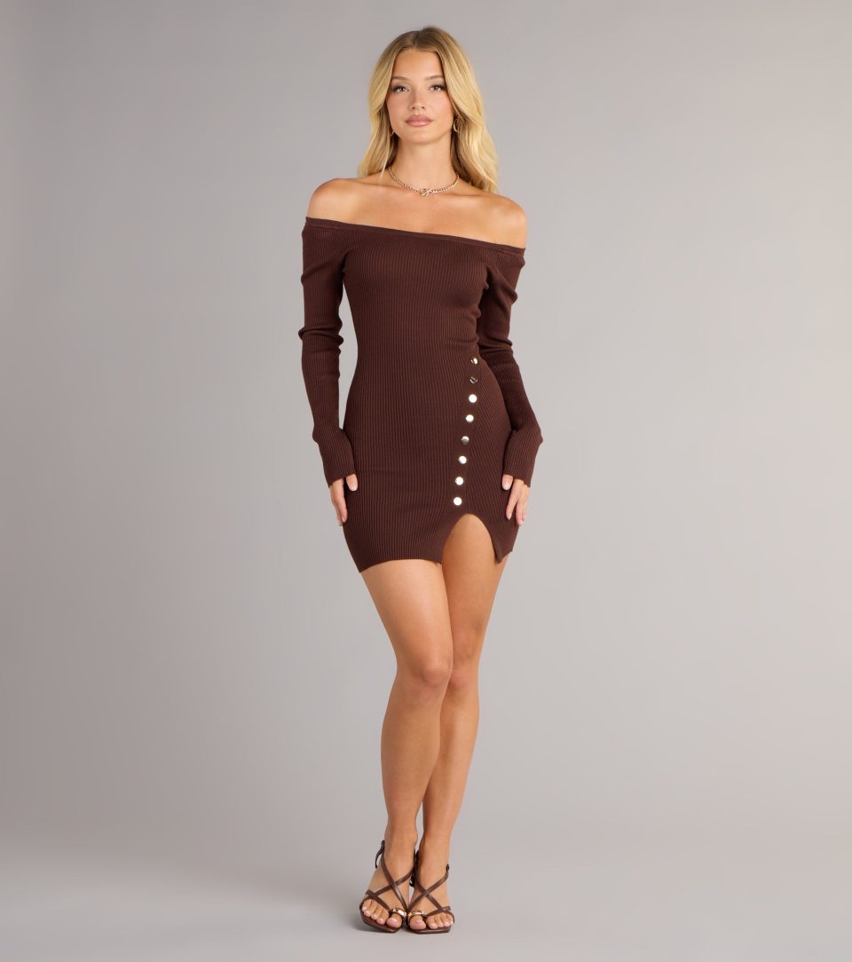 Casually Flirty Off-The-Shoulder Mini Dress