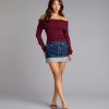 Autumn Allure Off-The-Shoulder Sweater