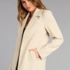 Chic Agenda Faux Wool Trench Coat