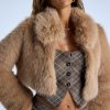 The It Girl Faux Fur Crop Jacket