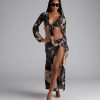 Under The Sun Tropical Tie-Front Crop Top