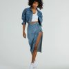 On My Way Trucker Crop Denim Jacket