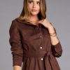 Autumn Luxe Faux Suede Trench Jacket