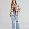 Comfy Trend Plaid Woven Oversized Shacket