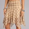 Daydream Flow Plaid Chiffon Skirt
