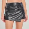 Worth It Faux Leather Mini Skort