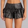 Flirt Mode Faux Leather Skort