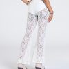 Sheer Fling Lace Flare Pants
