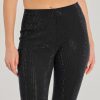 Glitzy Vibes Rhinestone Knit Flare Pants