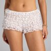 Laced and Floral Ruffled Shorts