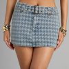 Clueless Vibes Denim Belted Mini Skirt