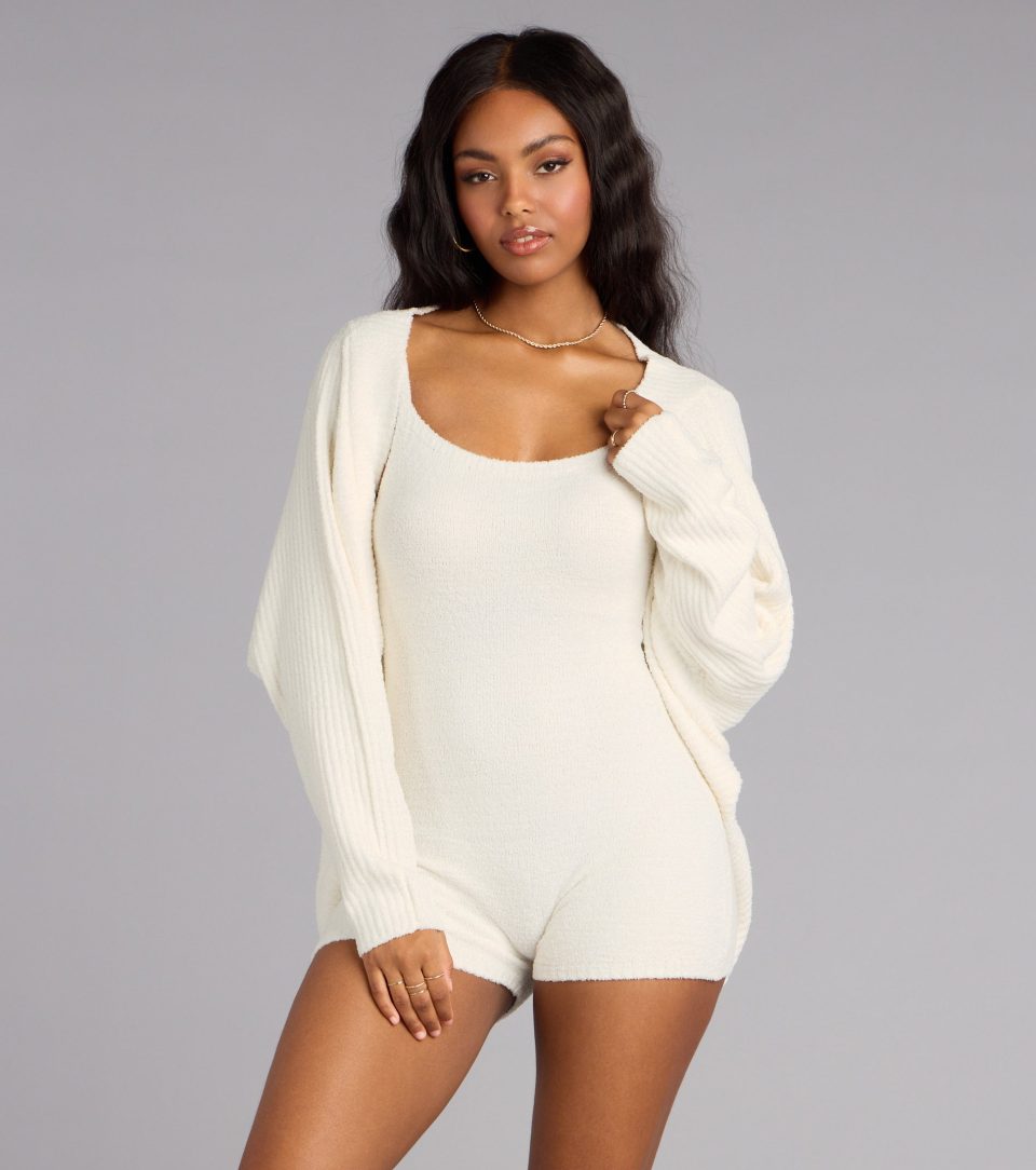 Fall Mornings Chenille Knit Cardigan