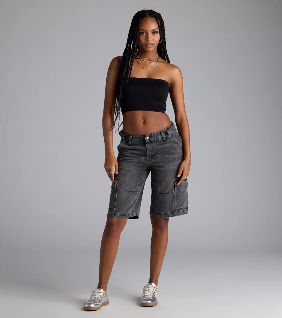 Major Fave Ribbed Knit Bandeau Top