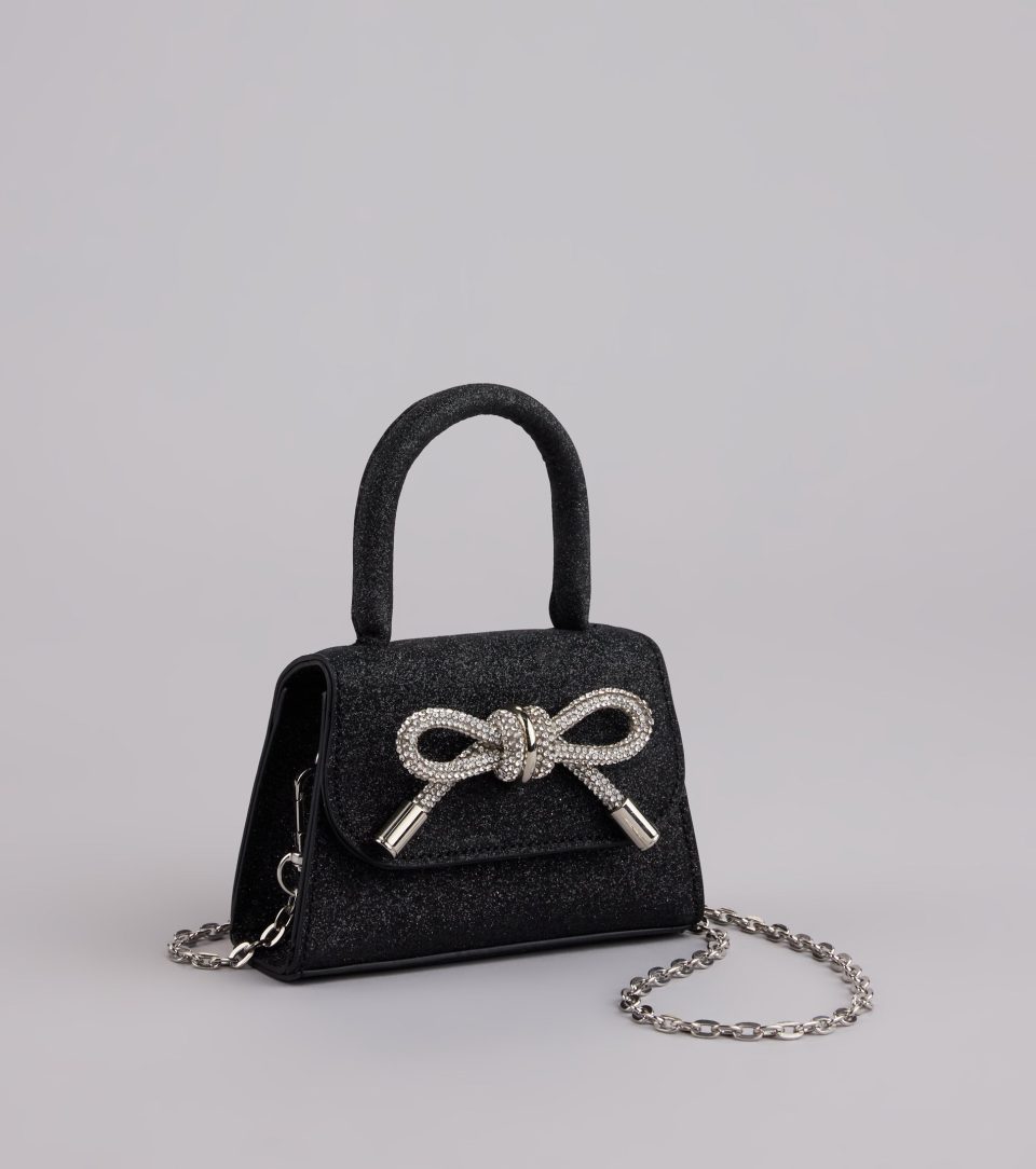 Tie It Together Glitter Mini Bag