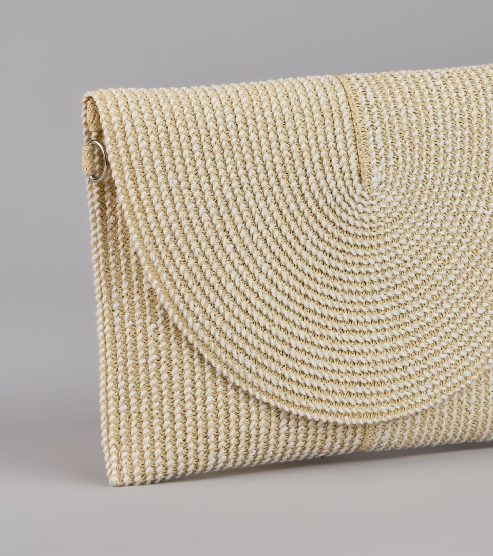 Easy Breezy Straw Clutch Bag