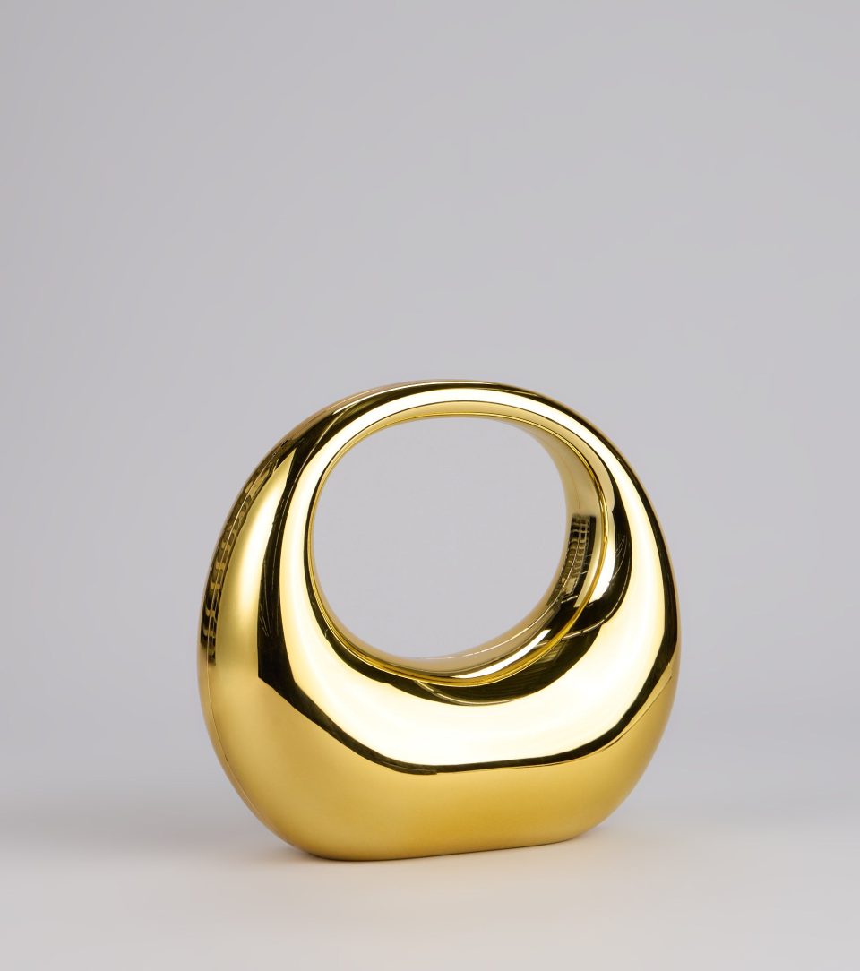 Structured Shine Metallic Bag