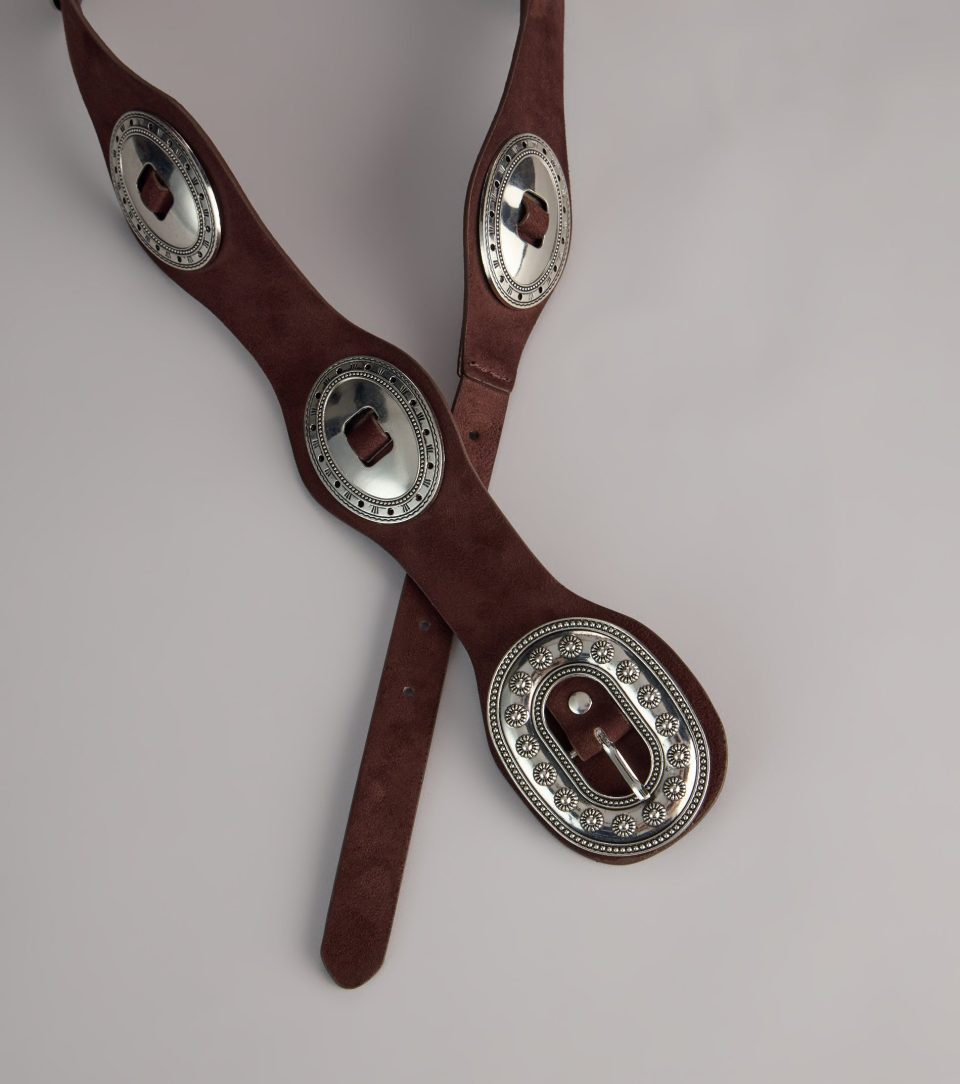 Western Cool Concho Faux Leather Belt