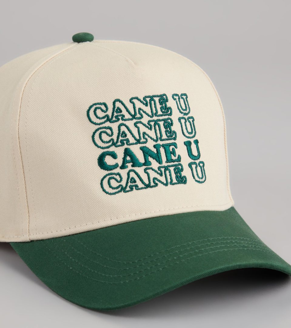 Catch Me At Kickoff Cane U Baseball Cap