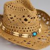 Wild Spirit Beaded Straw Cowboy Hat