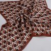 Cross The Line Printed Knit Scarf