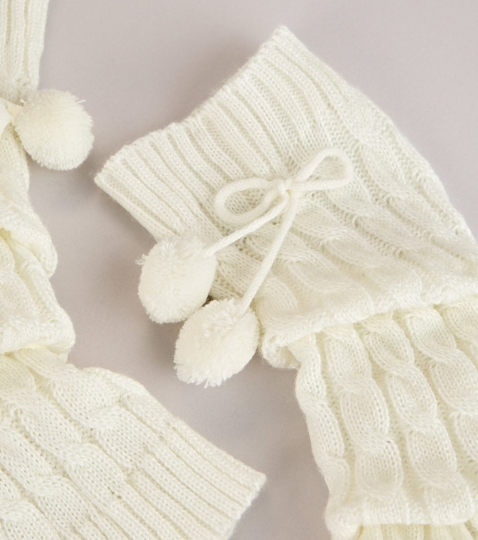 Cute and Cozy Pom Leg Warmers