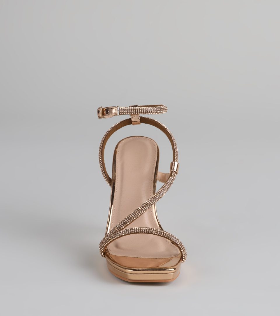 After Party Approved Rhinestone Stiletto Heels