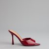 Gloss Point Patent Stiletto Mules
